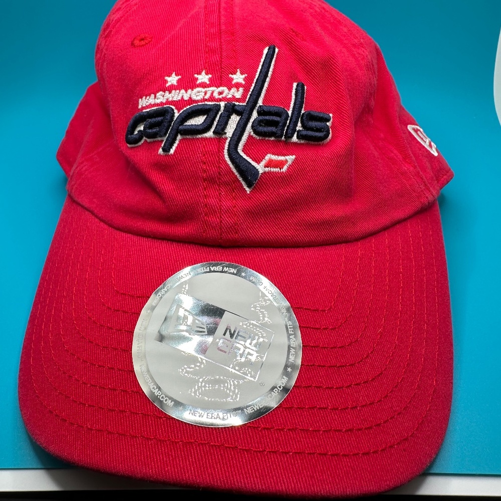 Washington Capitals Vintage Hat NHL New Era Relaxed Fit Adjustable Cap Red